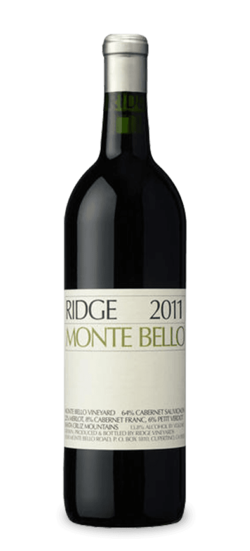 Ridge, California Cabernet Sauvignon Monte Bello, Santa Cruz Mountains 11231642011