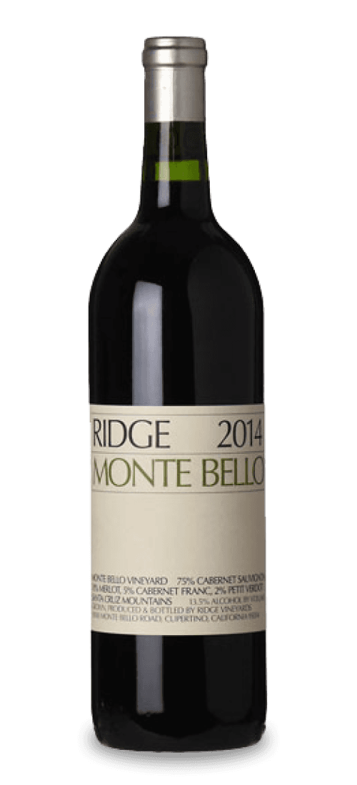 Ridge, California Cabernet Sauvignon Monte Bello, Santa Cruz Mountains 11231642012