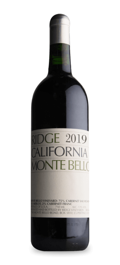 Ridge, California Cabernet Sauvignon Monte Bello, Santa Cruz Mountains 11231642019