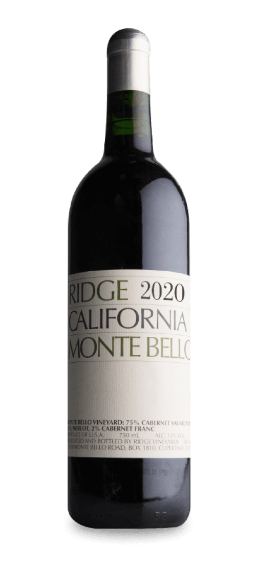 Ridge, California Cabernet Sauvignon Monte Bello, Santa Cruz Mountains 11231642020