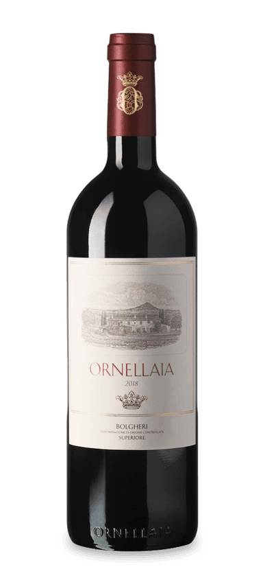 Those looking for a slice of Bordeaux in Tuscany need not look further than Ornellaia. The brainchild of Marchese Lodovico Antinori, the 2018 vintage features 51 merlot, 40 cabernet sauvignon, 7 cabernet franc, and 2 petit verdot. Even with the various Bordeaux grapes and stays in oak and barriques, the final blend sings with one voice. It’s a seamless, soaring wine with “a true sense of wholeness and consistency,” according to wine critic Monica Larner.  
 
This vintage is unique for two reasons. First, it’s reliance on merlot. For the first time ever, the red grape accounts for 50 of the blend. General manager Axel Heinz praised the vintage’s merlot for its exceptional “aromatic depth and complexity that does not come as easily (as power and concentration).” Second, the estate collaborated with Belgian artist Jan Fabre to produce a limited edition label for one bottle per case. Translation: 2018 Ornellaia delivers both style and substance. 
 
The Final Sip: The 2018 version of this Bordeaux-style red blend is off to a superb start and should only add weight with age.