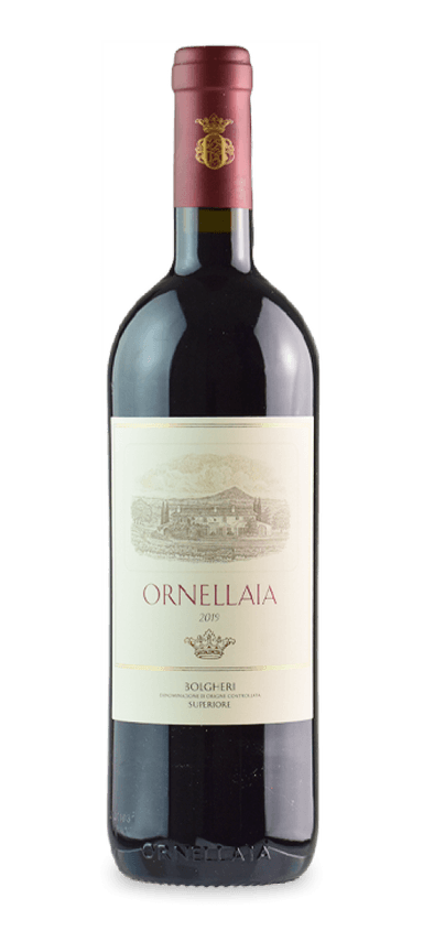 Widely considered the original Super Tuscan, Ornellaia’s storied history is only matched by its consummate quality. The Bordeaux-style red blend routinely earns 97 to 99 points from wine critics, with Monica Larner of Wine Advocate calling the 2019 vintage “a beautiful expression of coastal Tuscany and the sunny Mediterranean.” With firm tannins and a built-to-age structure, it is sure to please for decades to come.
The 2019 Ornellaia contains 62 cabernet sauvignon, 31 merlot, 4 cabernet franc, and 3 petit verdot, resulting in an inky purple hue with crimson highlights. On the nose, the red wine gives off notes of blackberries, ripe plums, black currants, spice, cocoa, tobacco, and vanilla. The Ornellaia displays its winemaking mastery with harmonious tension and precision, making this classically styled Super Tuscan the ultimate haul for collectors and connoisseurs.
The Final Sip: The game-changing Ornellaia ranks among the surest things in the world of investment-grade wine. The 2019 vintage is no exception.