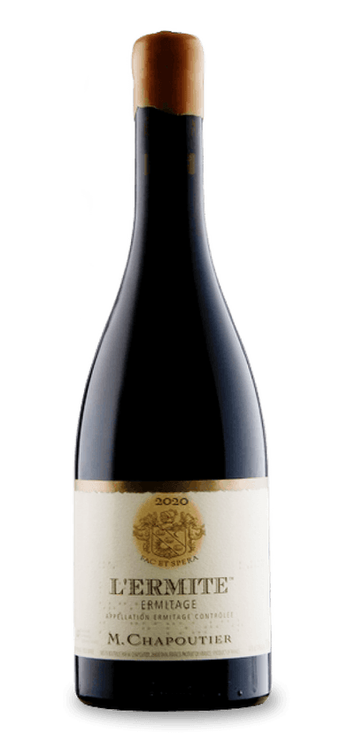 M. Chapoutier Ermitage l’Ermite has earned nearly a dozen perfect scores from wine critics. Yet, in 2020, the estate decided to tinker with perfection. The 2020 vintage marks the first vintage to keep some of the stems, adding a slightly herby touch to a nose loaded with cassis, blueberries, black cherries, violets, pepper, granite, and smoke. The result: a 100-point wine in the eyes of Jeb Dunnuck. 
In his review, Dunnuck praised the vintage as “heavenly stuff” and as “another legendary wine from the team at Chapoutier.” This praise shouldn’t come as a surprise considering the legendary status of this syrah and its immaculate blend of tension, freshness, and focus. However, anyone in search of instant gratification should pass on 2020 l’Ermite. It’s reserved for only those willing to exercise their patience in pursuit of the ultimate Rhône. 
The Final Sip: Even with a slight tweak to the recipe, 2020 l’Ermite maintains its status as an icon of Rhône wine.