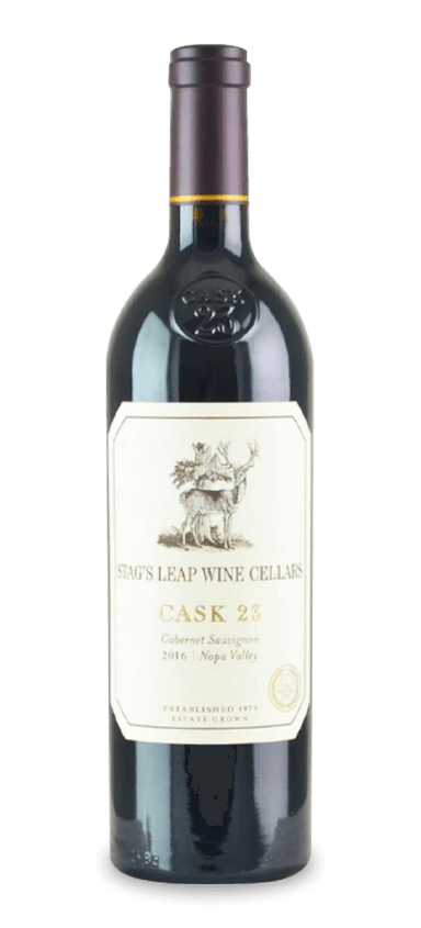 Stag’s Leap Cask 23 hails from not one, but two revered Napa Valley vineyards. The cabernet sauvignon receives 56 of its fruit from Fay and 44 from Stag’s Leap Vineyard. The result is a cohesive, refined wine that earned a place at the 1976 Judgment of Paris – a blind tasting in which California upset heavily favored France.
The 2016 Stag’s Leap Cask 23 opens with black currants, blackberries, mocha, licorice, cherry liqueur, and hints of toasted nuts. Deep inside the garnet-purple body are polished tannins that play a supporting role to the concentrated fruit core. Note how the youthful and vibrant nose belies the subtle intensity of this cabernet sauvignon. Expect 2016 Stag’s Leap Cask 23 to age well for three-plus decades.
The Final Sip: Stag’s Leap is in peak form with this 2016 cabernet sauvignon. Don’t just take our word for it. Only the legendary 2013 vintage has higher ratings from critics.