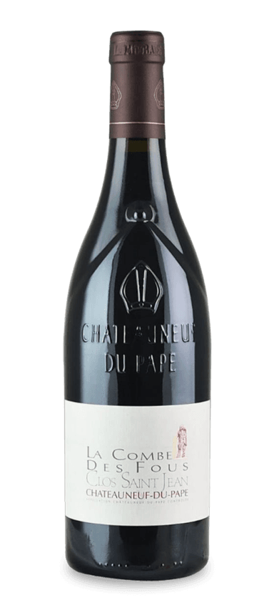 The 2016 Clos Saint-Jean La Combe des Fous comes from a 101-acre estate in Châteauneuf-du-Pape. The owners, Vincent and Pascal Maurel, have earned a reputation for blending modern winemaking with traditional sensibilities. Every part of their process is done sustainability and by hand to ensure the purest expression of its iconic iron-rich clay plateau.
On the palate, 2016 Clos Saint-Jean La Combe des Fous is sleeker than a pair of silk pajamas. The minuscule tannins yield no hard edges and a glossy texture that coats the tongue. Meanwhile, an unctuous bouquet of blackberries, plums, smoked meats, graphite, licorice, and spice emanates in towering waves. It should come as no surprise that demand for this red blend continues to climb with each passing year.
The Final Sip: With strong international demand, solid critic scores, and annual production below 500 cases, Clos Saint-Jean La Combe des Fous checks all the boxes for savvy wine buyers.