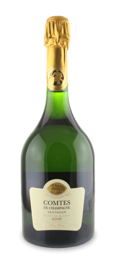 When people think of Taittinger, they think of Comtes de Champagne. This flagship cuvée captures the best qualities of the house and distills them into a single bottle. For the 2006 vintage, chef de cave Loïc Dupont marries freshness with ripeness and elegance, yielding a truly magical blanc de blancs.
The 2006 Comtes de Champagne has evoked comparisons to the 2002 and 2004 vintages. Each is smooth, rich, and creamy, though the 2006 showcases more textural complexity and weight. Lively notes of orchard fruit, freshly baked brioche, orange zest, walnuts, and wildflowers enhance a medium to full body rife with chalk from some of the finest terroir in Côte des Blancs. In the words of wine critic Antonio Galloni, "Comtes de Champagne remains the single best value (in relative terms) in tête de cuvée Champagne. I suggest buying a case and following it over the next 20-30 years."
The Final Sip: Everything comes together to make 2006 Comtes de Champagne a modern classic rendition of this iconic cuvée.