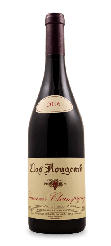 Located in the Loire Valley, Clos Rougeard only produces around 2,500 cases annually, earning them a cult winery status. The estate has been in the Foucault family since the 1800s and only produces four wines each year – one white and three cabernet franc-based reds – each of which is highly coveted by collectors. The vineyard is sustainably farmed and the wines are crafted with minimal intervention for the most unadulterated expression of terroir.
Cabernet franc is often overshadowed by the bigger, bolder cabernet sauvignon – but the 100 cabernet franc 2016 Clos Rougeard Saumur-Champigny shows what a star this grape can be. Savory and complex, the floral and herbal notes are supported by crunchy red fruits, all of which are softened by 24 months in oak. A flinty minerality lingers during the long finish. And don’t forget about structure – “Firm tannins undergird the vibrant palate of this eminently drinkable wine,” writes Decanter’s Yohan Castaing.
The Final Sip: The 2016 Clos Rougeard Saumur-Champigny can be enjoyed now, but 10 years in the cellar will bring out even more nuances – if you can get your hands on a bottle.